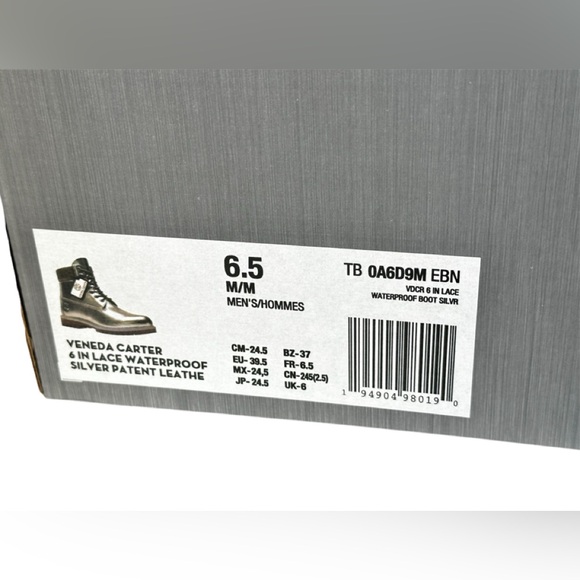 Veneda Carter x Timberland RARE EXCLUSIVE 6" Silver Boots - Unisex 6.5 M/8.5 W - Picture 10 of 12